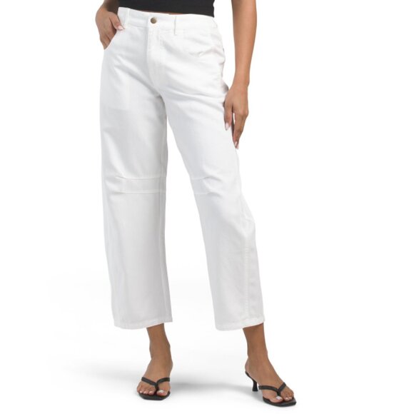 YOUNG FABULOUS & BROKE Bone Britt Barrel Pants